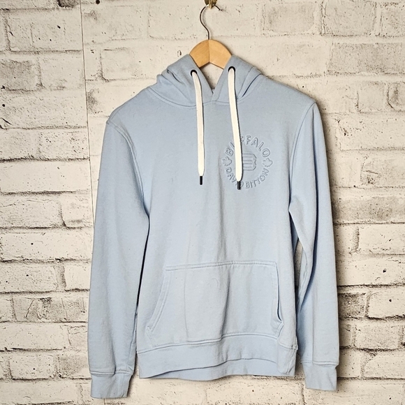 Buffalo David Bitton Other - Buffalo David Bitton Hoodie Light Blue Pullover Pocket Size Small
